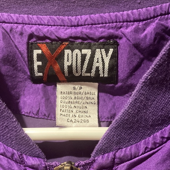 Purple bomber jacket - Picture 2 of 3